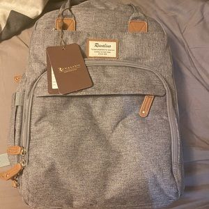 Backpack diaper bag (grey) NWT